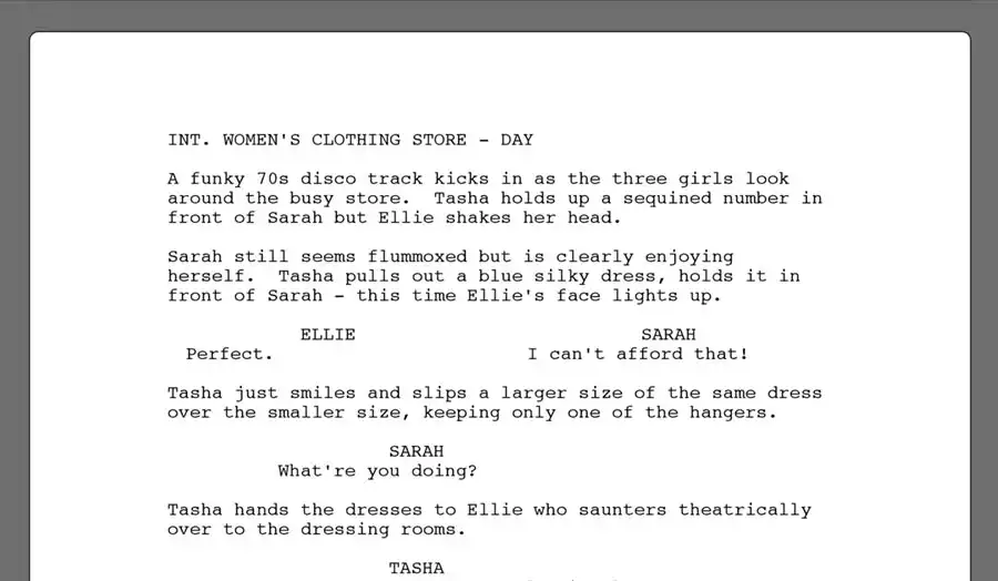 Script Studio Screenplay Formatting